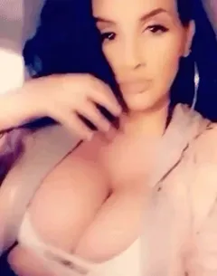 busty brunette wants cum on her tits