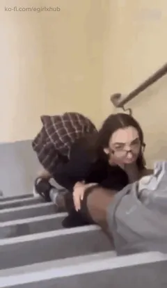 Guess she couldn't wait to get back to the room she need it now.