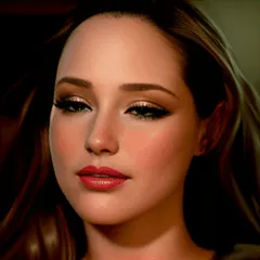 completely generated ai gif of angelina jolie, recompiled into a new model.
