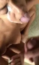 teen gets a huge facial