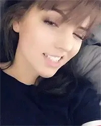 horny brunette show tongue ahegao