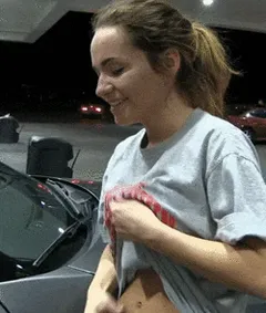 shy cutie shows her tits