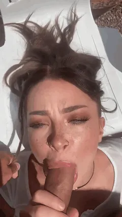 Intense Eyes Contact Blowjob