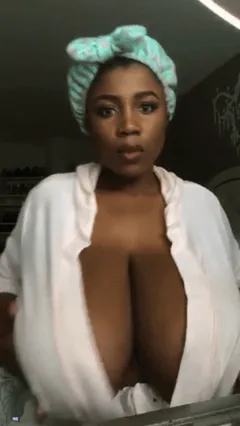 shaking those massive black titties