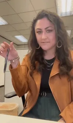 horny office worker showing her pussy