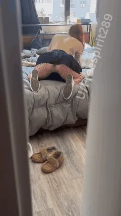 Uhm I don’t think my roommate knew her door was open BlowJob