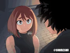 Mina and Kirishima back seat shenanigans (Suoiresnu) [My Hero Academia]