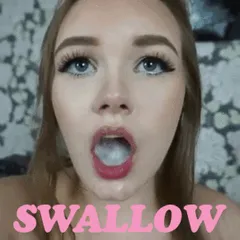 teen swallows all the cum