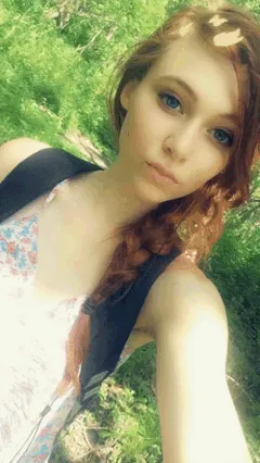 mm - cute redhead shows her perky nipples