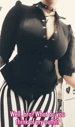 teasing goth sister