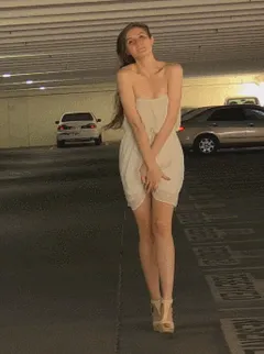 stripping in the parking garage