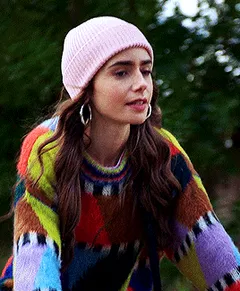 lily collins riding