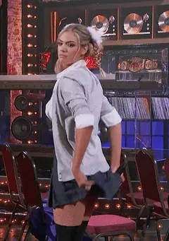 k. upton dressed as britney spears gif