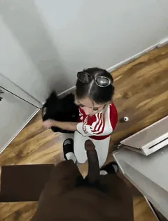 This is how she likes being greeted