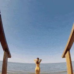 beach access self shot