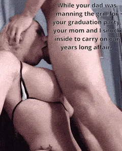 fucking your friend's mom's cheating face for graduation