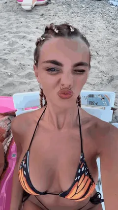 hot on the beach