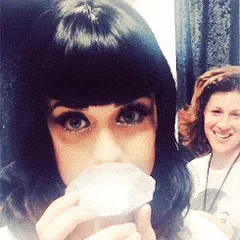 hot katy perry gifs drinking coffee