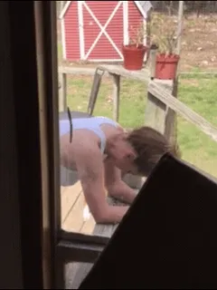 someone is having fun in the sun
