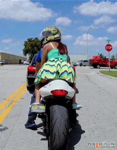 big ass at motorcycle