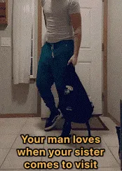 she greets him before you even know he’s home from work