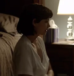 morena baccarin strips off shirt