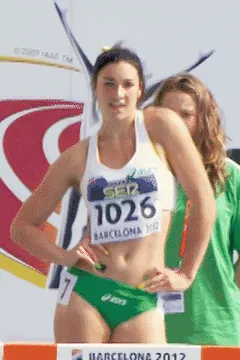 michelle jenneke hmm someone’s eyes are wandering