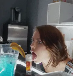 adriana chechik shows how to taking shot