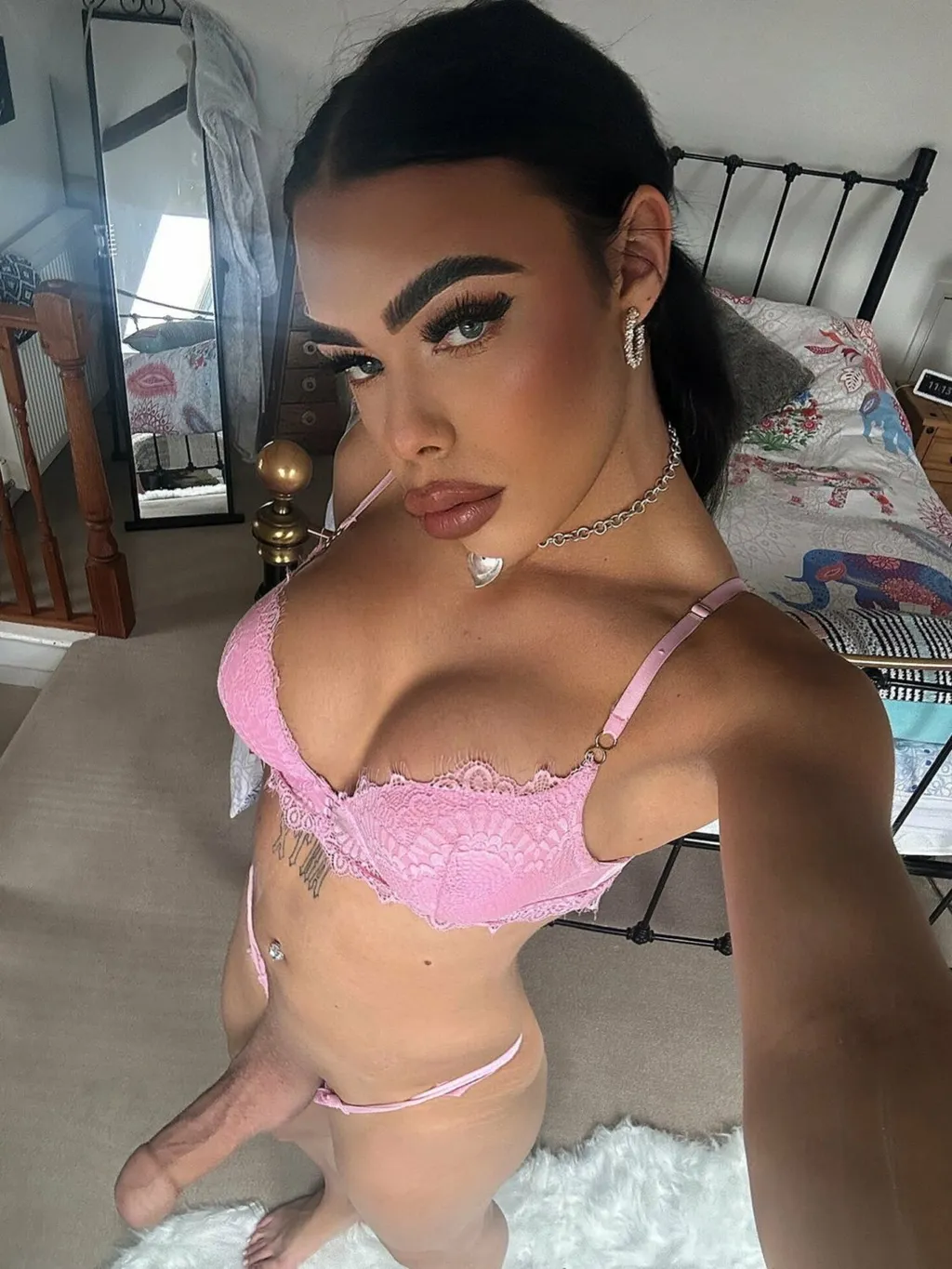 Hung Latina Trans Girl Cumming On Herself - Trans, Tranny, Trap, Tgirl, Ts, Shemale, Femboy