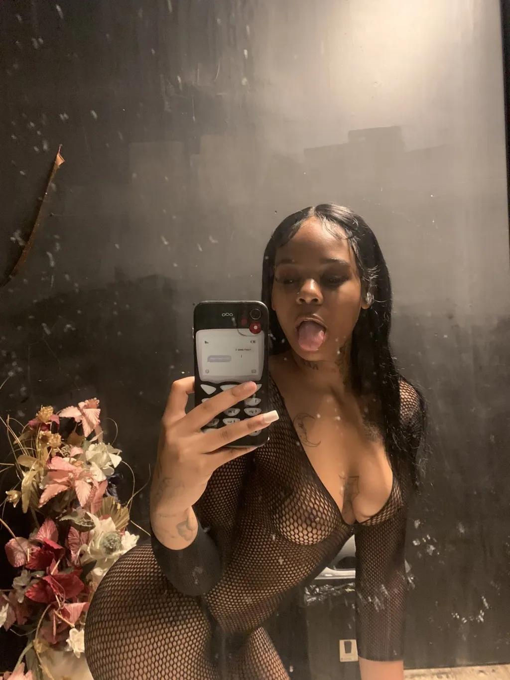 Bad Ebony Slim thick Stripper Bitch